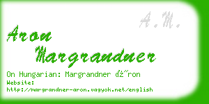 aron margrandner business card